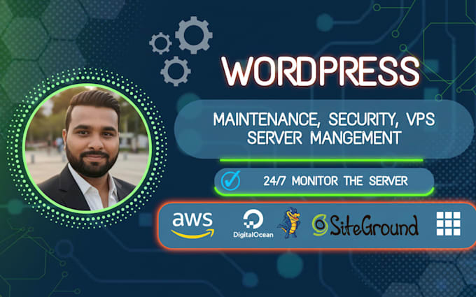 do wordpress maintenance, security, vps server management and updates