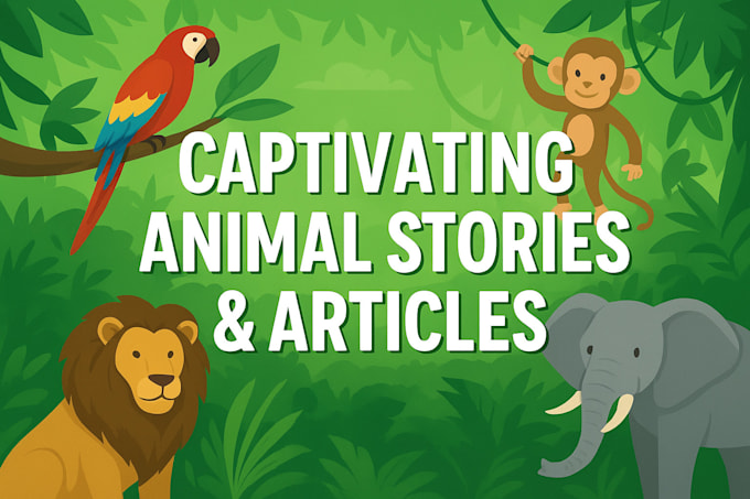 write animal stories, articles and pet documentaries