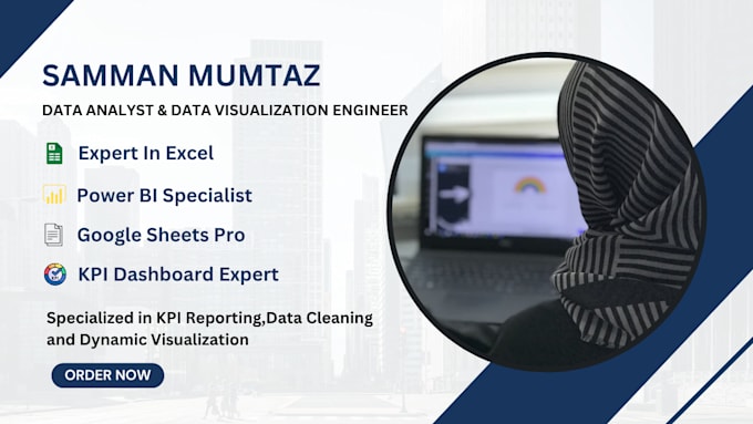 create professional excel charts,graphs and data visualizations