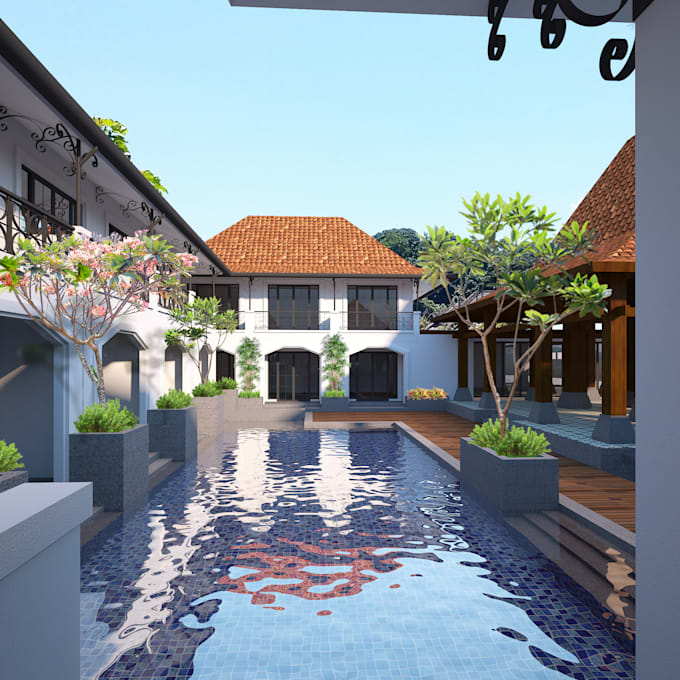 create exterior 3d rendering