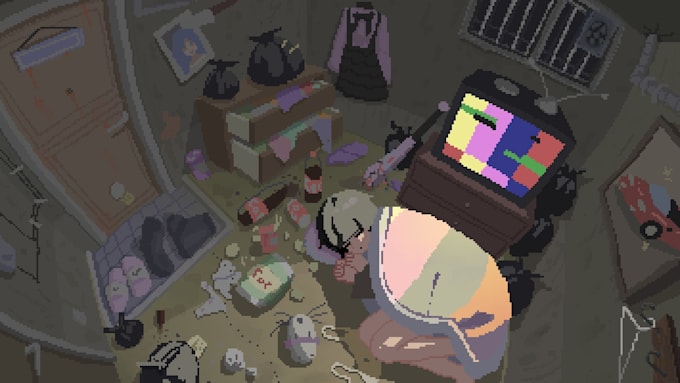 offer moving anime style pixel art