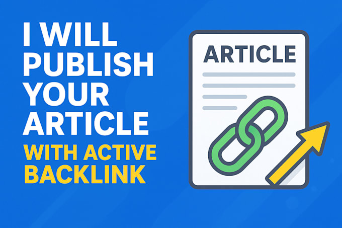 help publish your article or backlink placement