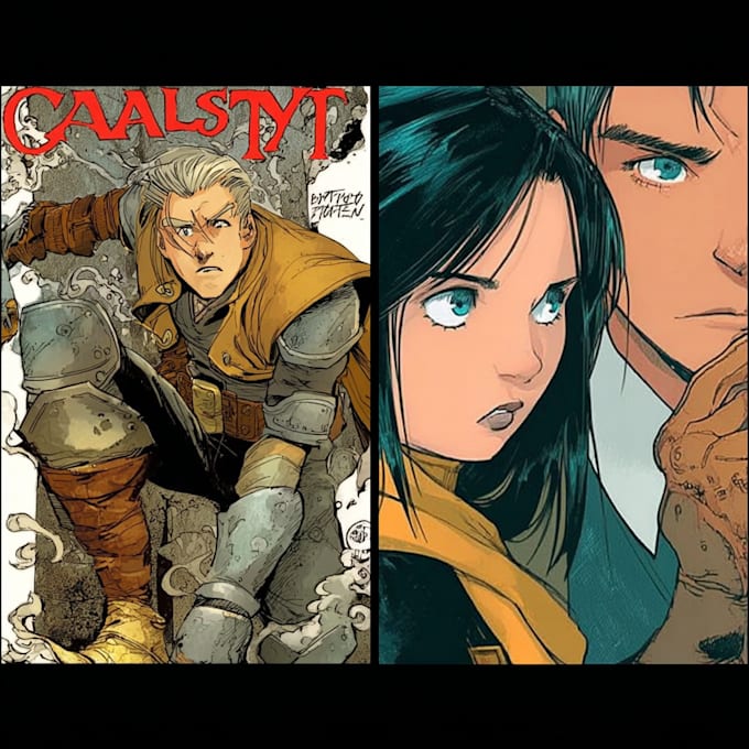draw comic book cover, retro comic book cover