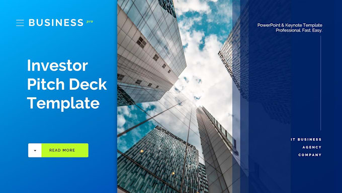 design and redesign professional investor pitch deck powerpoint presentation