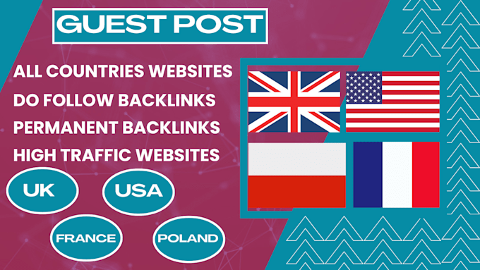 provide UK, USA, poland premium guest post sites