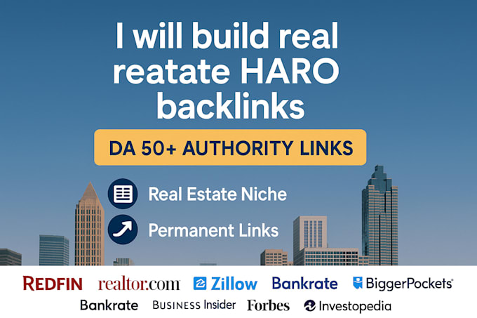 build real estate haro backlinks for your website