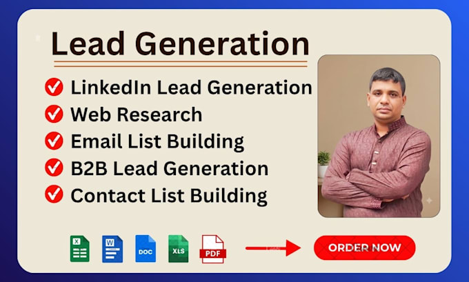 do b2b lead generation, linkedin lead generation, and email list building