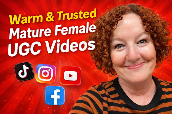 create trusted mature female ugc videos for your social media