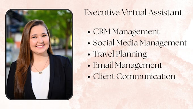 virtual assistant for admin, email, and scheduling tasks