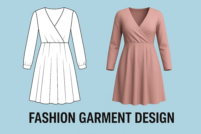 create realistic 3d fashion garment design and clothing mockups,apparel 3d model