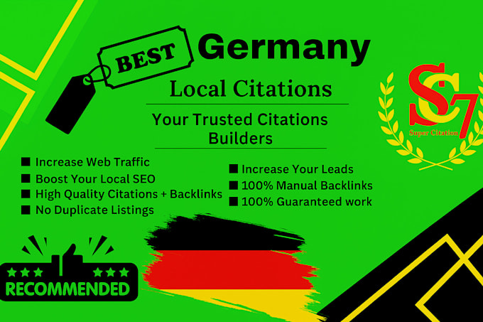 do create 200 german local citation for local seo and business ranking