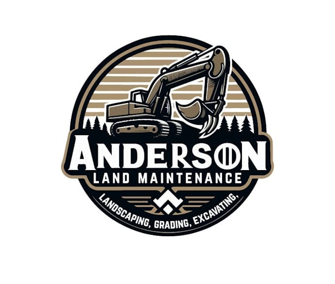design professional excavating logo in illustrator design