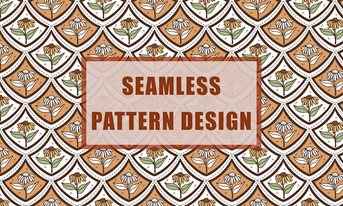 draw unique seamless pattern design for textile, fabric and print