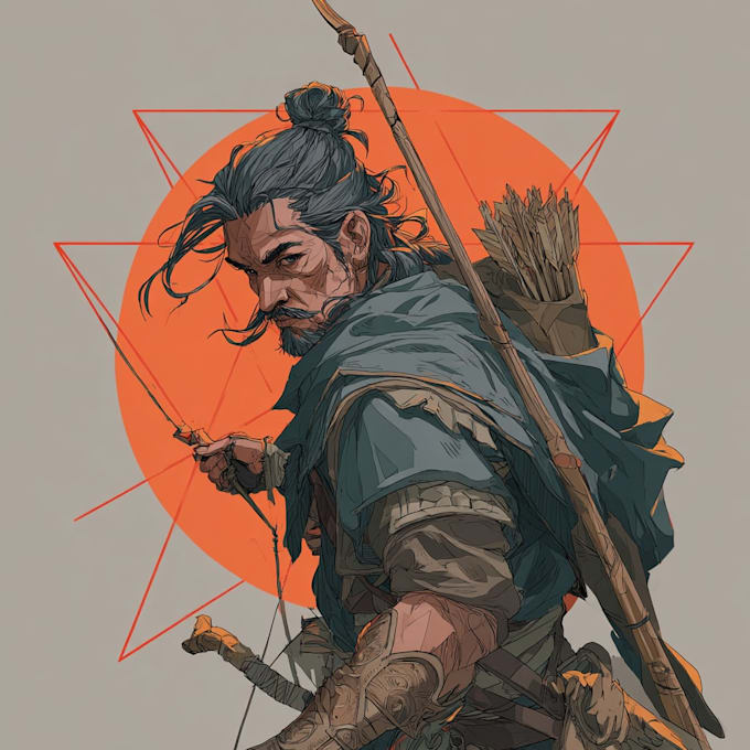 Draw dnd character, art fantasy, illustration for concept art by ...