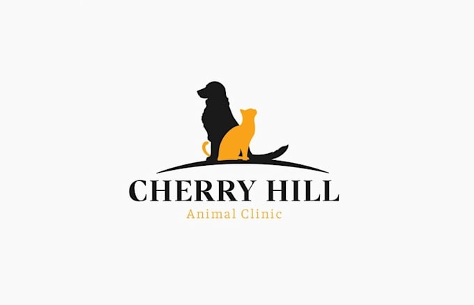 design modern classy veterinary clinic logo