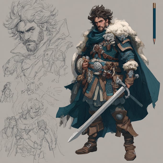 do dnd character art illustration or game character art