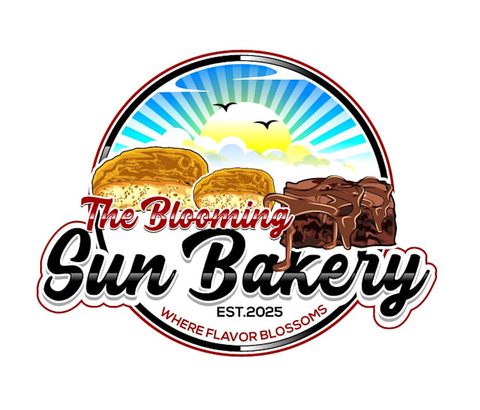 do make an professional sun bakery logo