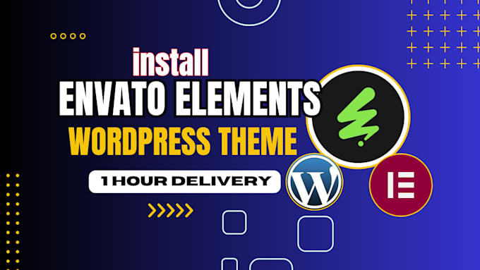 urgently install envato element kit , theme, template kit wordpress website