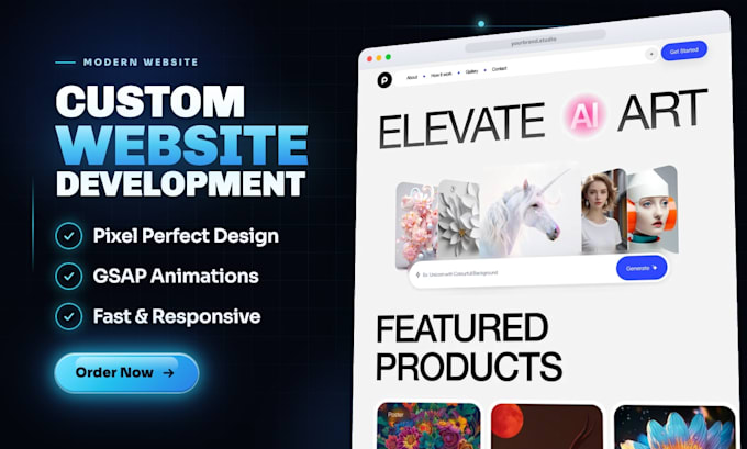 do custom website development as your expert front end developer