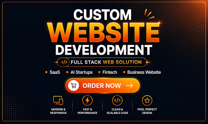 do custom website development as your full stack developer