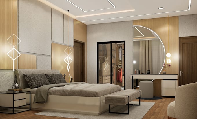 design and render realistic 3d exterior, interior, floor plan in sketchup