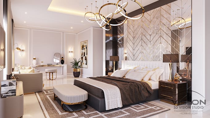 create house interior design and 3d rendering