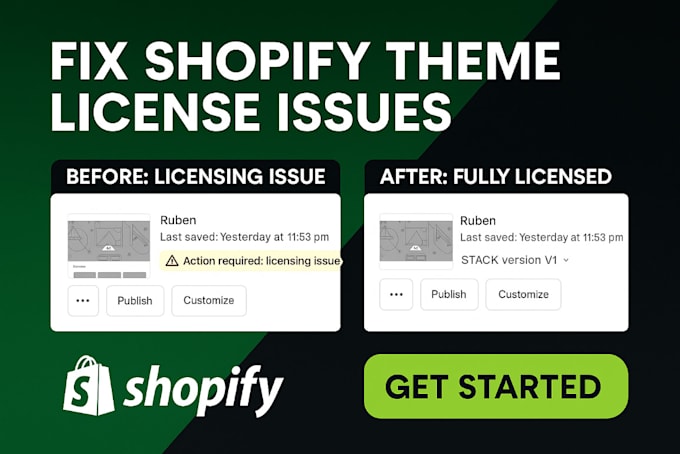 solve shopify theme licence issue in seconds