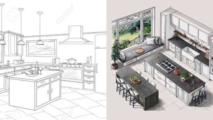 create 2d kitchen layouts and elevations using 2020 design software