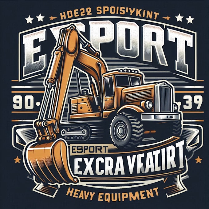 design high quality excavator logo with unlimited revision