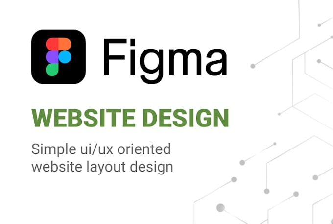 create simple website design in figma