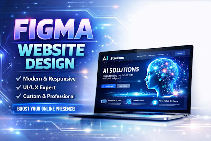 design figma website pages, UI UX, responsive landing page