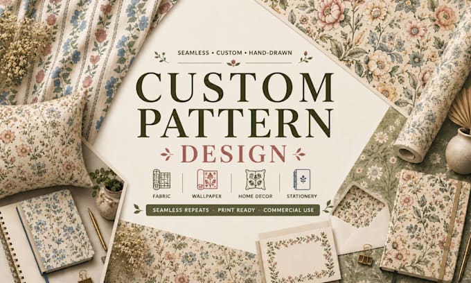 create custom seamless surface pattern designs