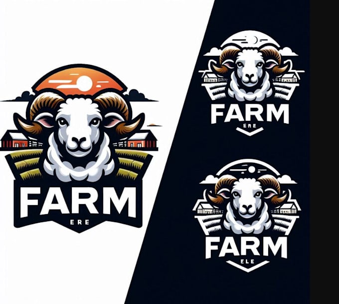 create esport farm sheep logo