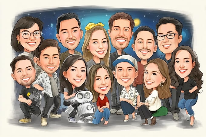create bighead cartoon caricature from your photo