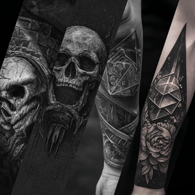 create dark tattoo art