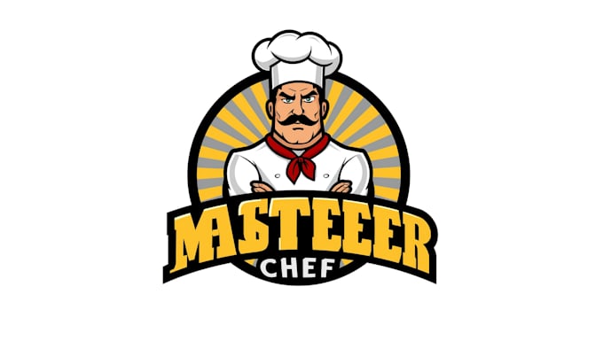 design eye catchy master chef logo with express delivery