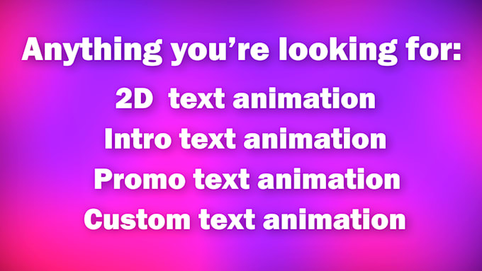 create stunning text animation and kinetic typography