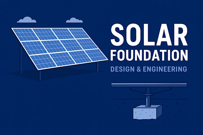 solar foundation design, solar panel foundation engineering, ground mount solar