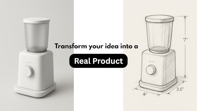 design your product idea into a detailed 3d cad model ready for manufacturing