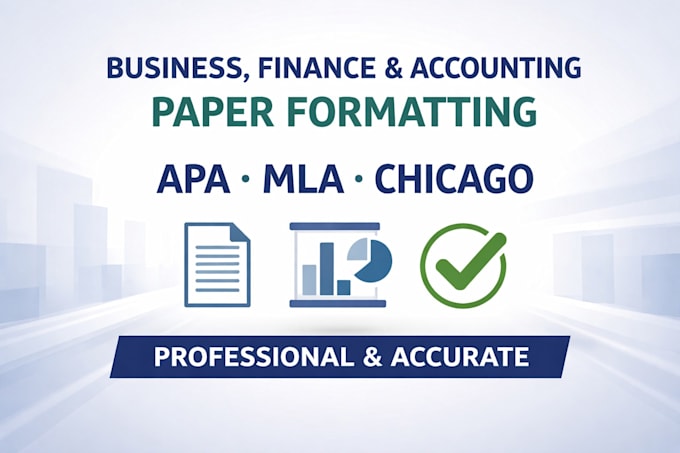 format business financial and academic documents in apa and harvard