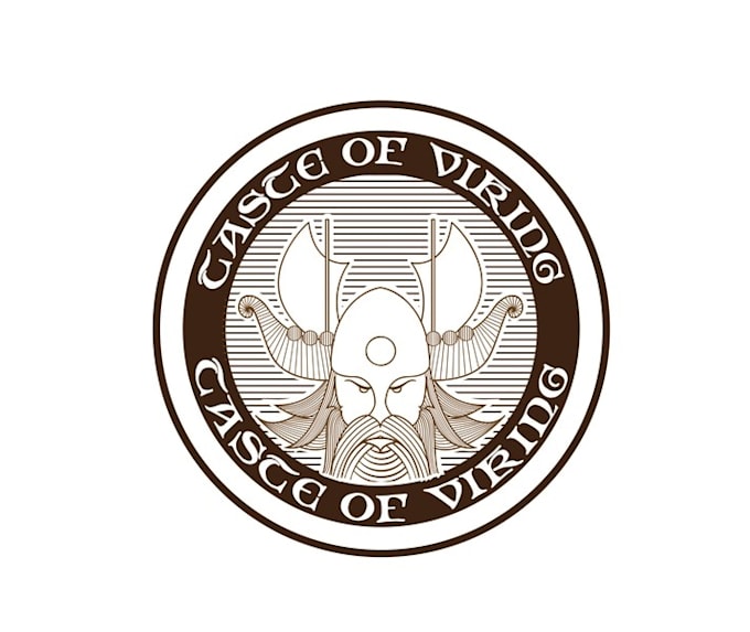 design greatest classic viking brand logo