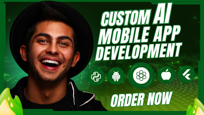 do ai mobile app development ai flutter app ios android app, ai chatbot,ai agent