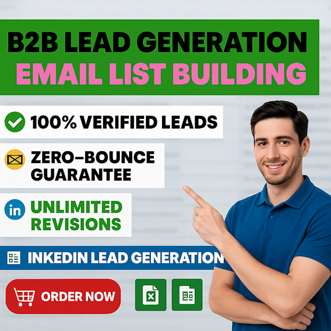 do your targeted b2b lead generation, email list building and data entry service