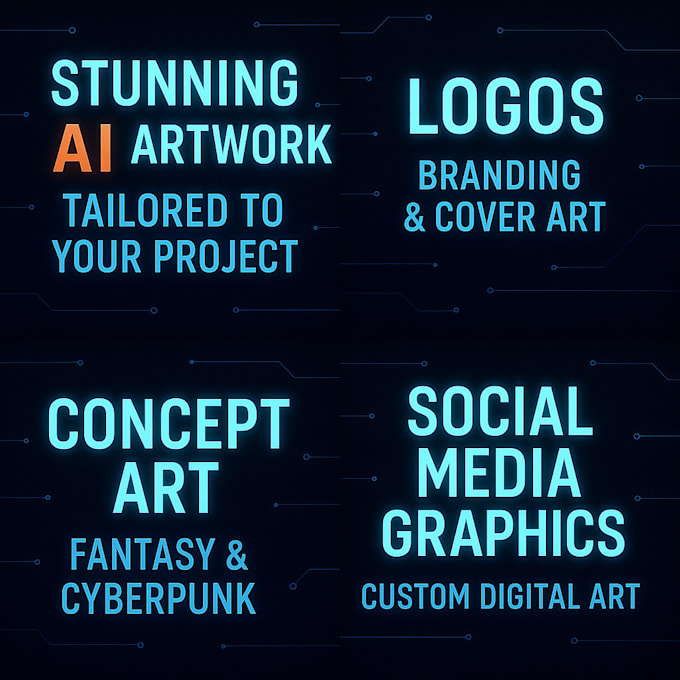 create stunning ai generated artwork, logo, and designs