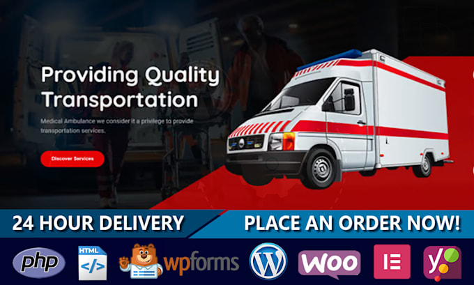 build a medical transportation website