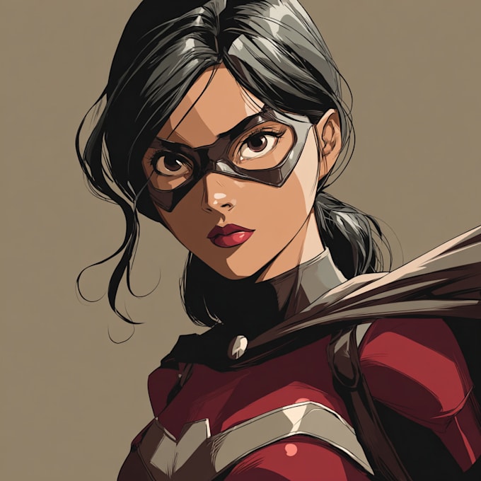 draw superhero character for you