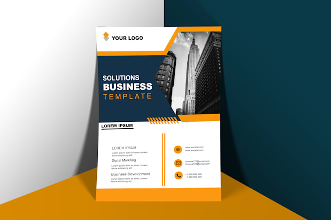 design professional busniess flyer or poster design