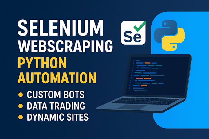 do python web scraping using selenium