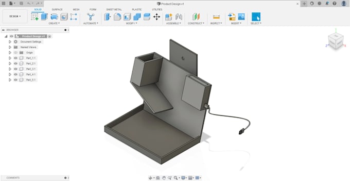 create cad, 3d printing designs and technical engineering drawing