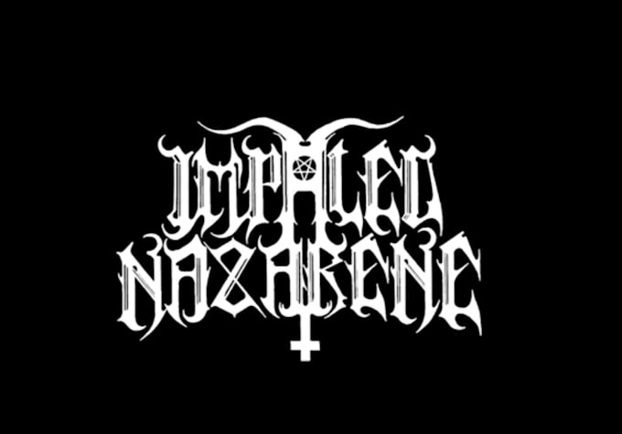 make an authentic black metal logo for albums
